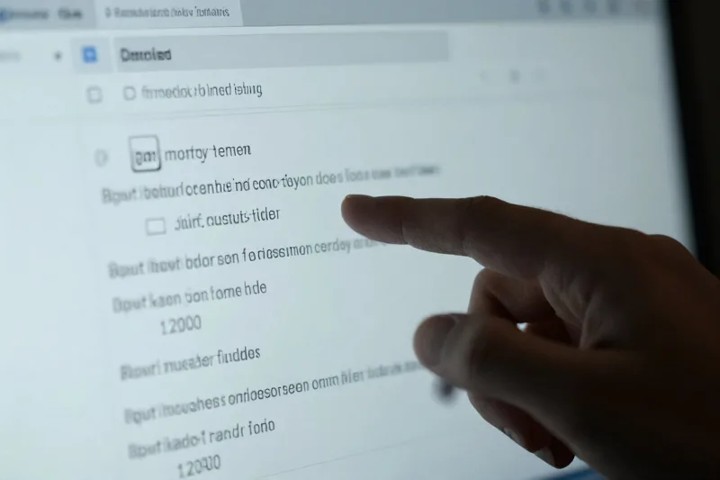 Cursore del mouse su un link sospetto in un messaggio di posta elettronica
